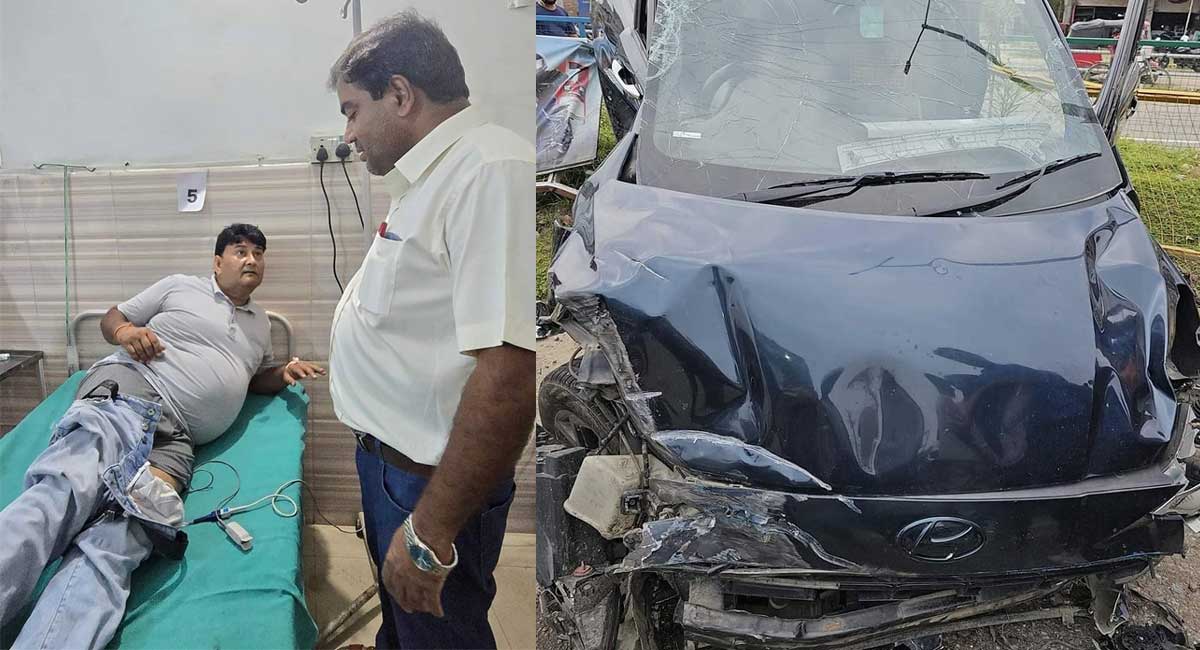 ट्रकले कारलाई ठक्कर दिँदा पत्रकार महासंघका प्रदेश महासचिव बन्जारासहित २ जना घाईते